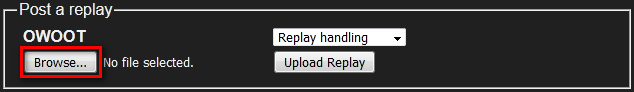 Browse for Replay File